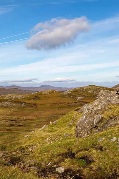 Surplombant Les Montagnes Escarpées Ouest Des Îles Lewis Harris — Photo