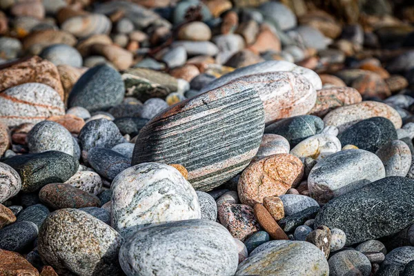 Pedras Modeladas Uma Praia Ilha Hebridiana North Uist — Fotografia de Stock