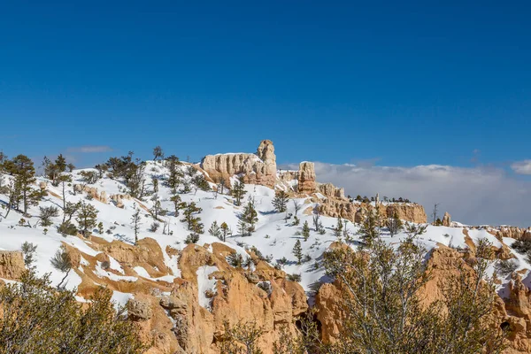 Kilátás Bryce Kanyonra Paria View Ból Egy Napos Téli Napon — Stock Fotó