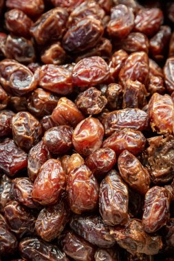 Pazar yerinde satılacak tarihlerin tam kare fotoğrafı