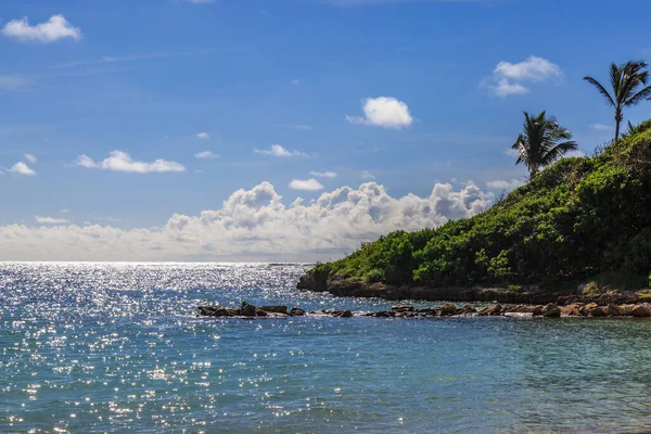 Widokiem Morze Nad Wybrzeżem Antigui — Zdjęcie stockowe