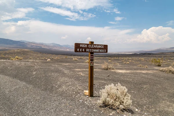 Panneau Avertissement Dans Parc National Death Valley Californie — Photo