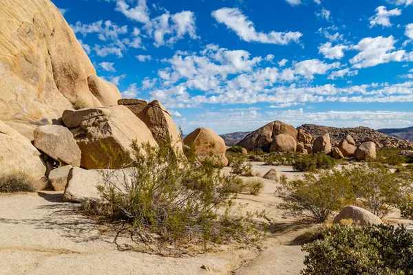 Σχηματισμοί Βράχων Στο Εθνικό Πάρκο Τζόσουα Τρι Καλιφόρνια — Φωτογραφία Αρχείου