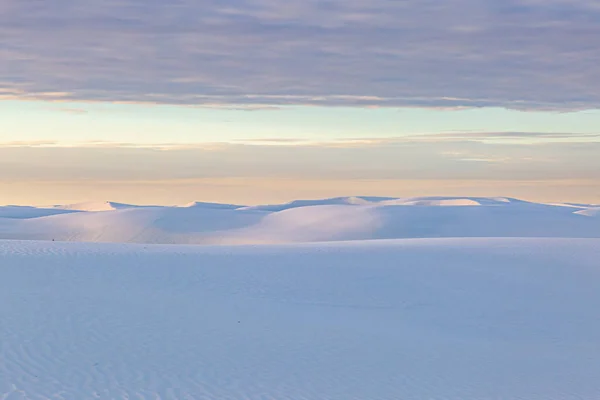 Manhã Cedo White Sands National Monument Novo México — Fotografia de Stock