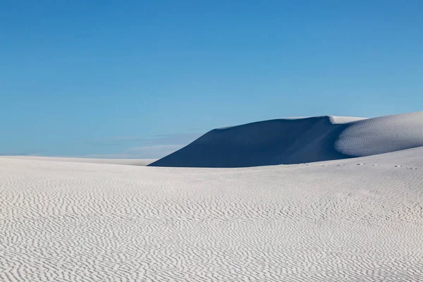 Sombras Nas Dunas Areia Monumento Nacional White Sands Novo México — Fotografia de Stock