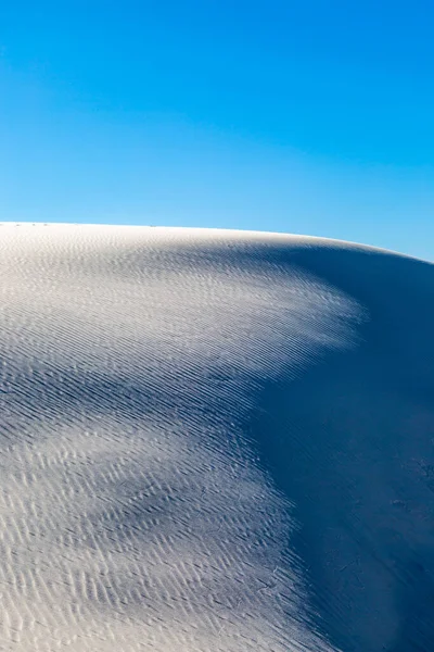 Тіні Піщаних Дюнах Національному Пам Ятнику Білих Пісків — стокове фото