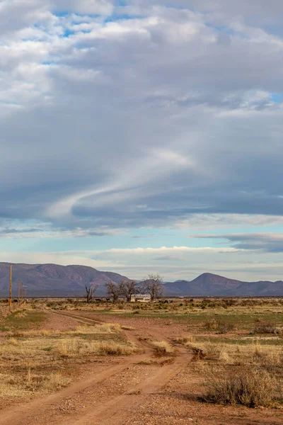 Oddalony Krajobraz Arizony Słoneczny Wieczór — Zdjęcie stockowe