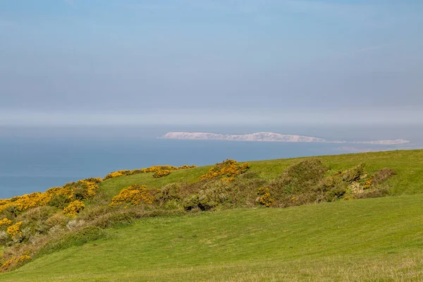 Looking Out Sea Catherine Isle Wight Sunny Spring Morning — Stock Photo, Image