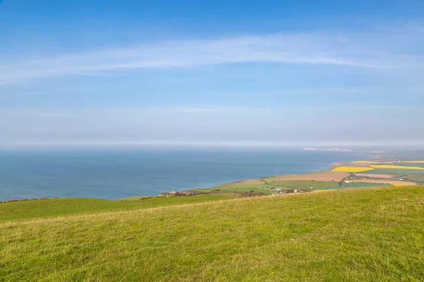 Blick Aufs Meer Von Catherine Auf Der Isle Wight Einem — Stockfoto