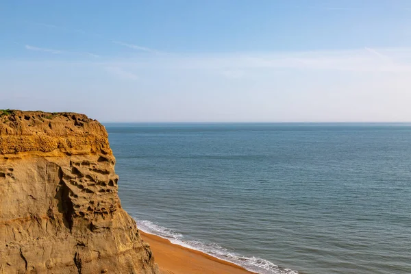 Vyhlídka Přes Útesy Oceán Velrybí Čínskou Pláž Ostrov Wight — Stock fotografie