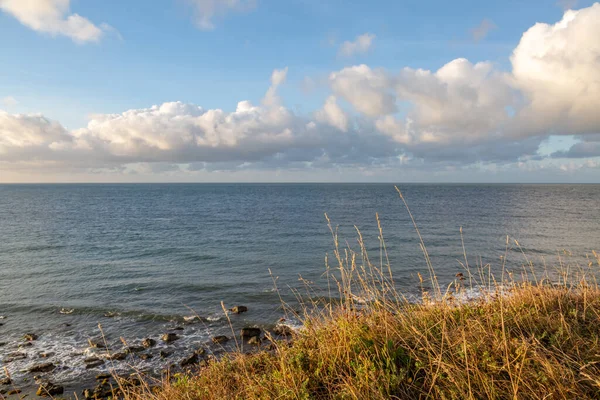 Una Vista Costera Temprano Mañana Isla Wight — Foto de Stock