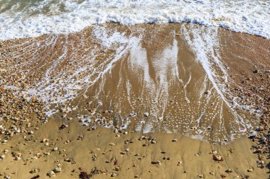 Sahilde dalgalar, Shanklin, Wight Adası