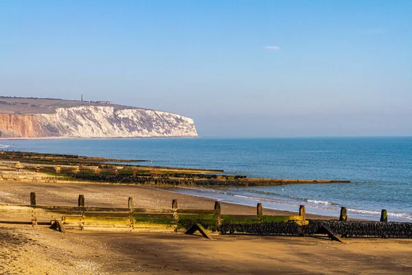 Sandown Beach Sull Isola Wight Una Giornata Sole — Foto Stock