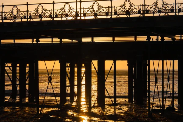Ryde Pier Bei Sonnenuntergang — Stockfoto