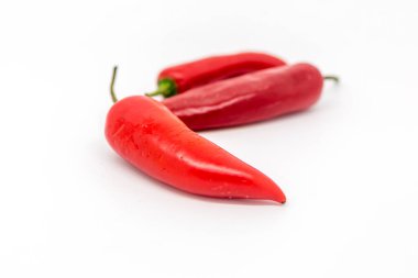 Kırmızı Biber, Beyaz Arkaplan 'a karşı Sığ Alan Derinliği