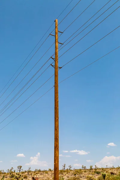 Biegun Telegraficzny Pustyni Arizona — Zdjęcie stockowe