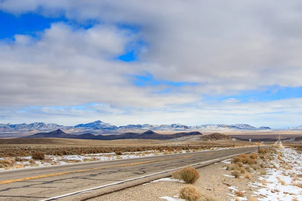 Une Autoroute Travers Nevada — Photo