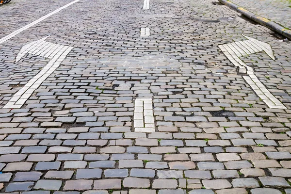 Silniční Šipky Belgii — Stock fotografie