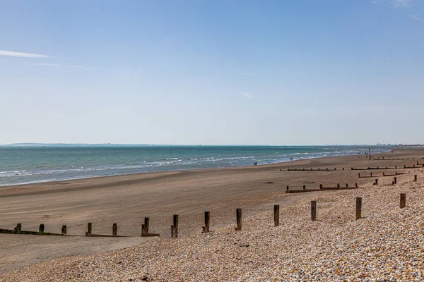 East Wittering Beach West Sussex Einem Sonnigen Sommertag — Stockfoto