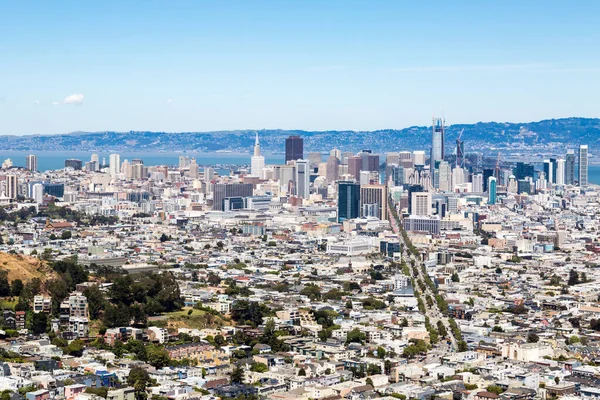 San Francisco Vue Sur Ville Depuis Twin Peaks — Photo