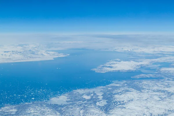 Bir Uçaktan Grönland — Stok fotoğraf