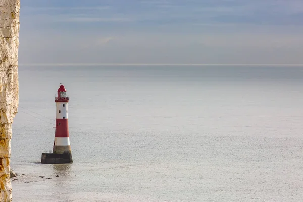 Kreidefelsen Und Leuchtturm Beachy Head Vor Der Küste Von Sussex — Stockfoto
