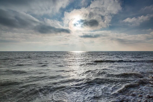 Mirando Hacia Océano Desde Costa Sussex —  Fotos de Stock