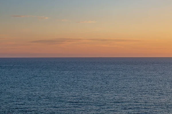 Puesta Sol Sobre Océano Seaford Sussex — Foto de Stock