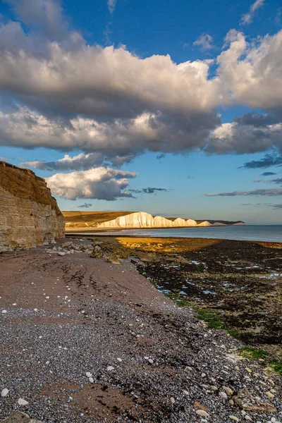 Looking Beach Hope Gap Sussex Seven Sisters Cliffs — Stock Photo, Image