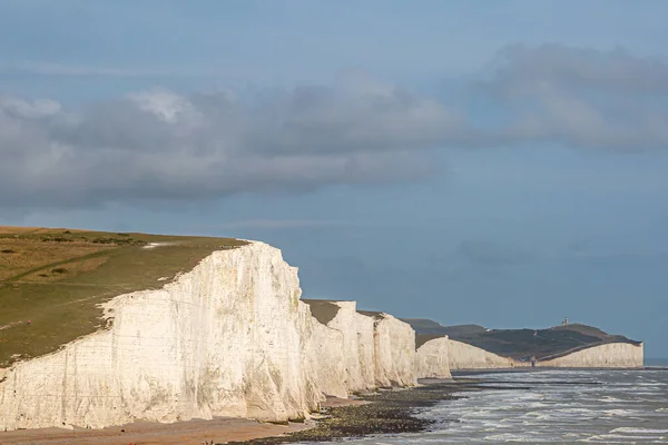 View Seven Sisters Cliffs East Sussex Summers Evening — Stock Photo, Image