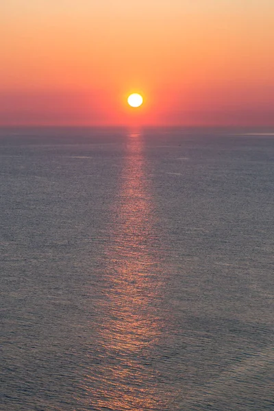 Blick Auf Das Meer Bei Sonnenuntergang Der Küste Von Sussex — Stockfoto