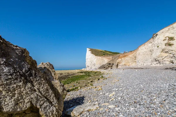 Klippe Von Seaford Head Der Küste Von Sussex Einem Sonnigen — Stockfoto