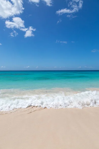 Una Playa Caribeña Con Arena Blanca Mar Turquesa — Foto de Stock