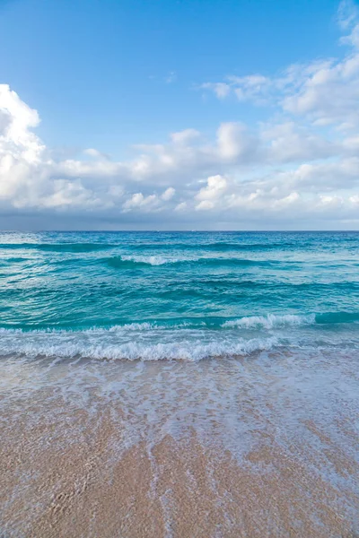 Olhando Para Mar Uma Praia Idílica Ilha Caribenha Barbados — Fotografia de Stock