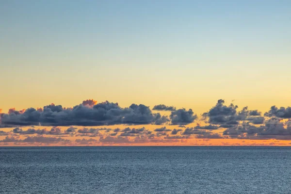 Zonsondergang Boven Kalme Zee Barbados — Stockfoto