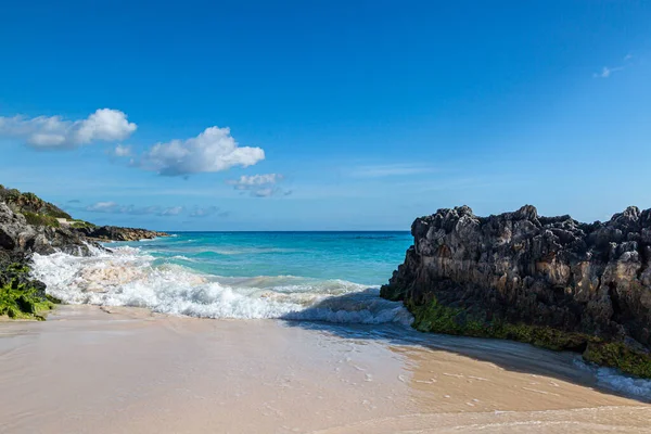 Formaciones Rocosas Costa Elbow Beach Isla Bermudas — Foto de Stock