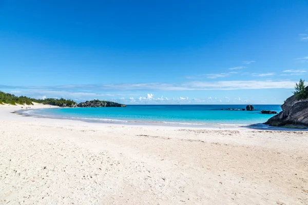 Horseshoe Bay Beach Het Eiland Bermuda Een Zonnige Dag — Stockfoto