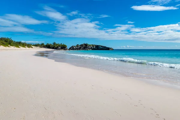 Playa Horseshoe Bay Isla Bermudas Día Soleado — Foto de Stock