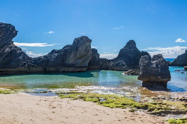 Una Bonita Cala Con Formaciones Rocosas Isla Las Bermudas — Foto de Stock