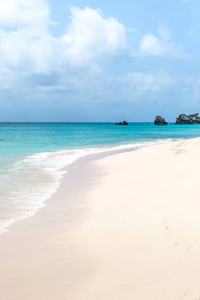 Una Idílica Playa Arena Isla Bermudas — Foto de Stock