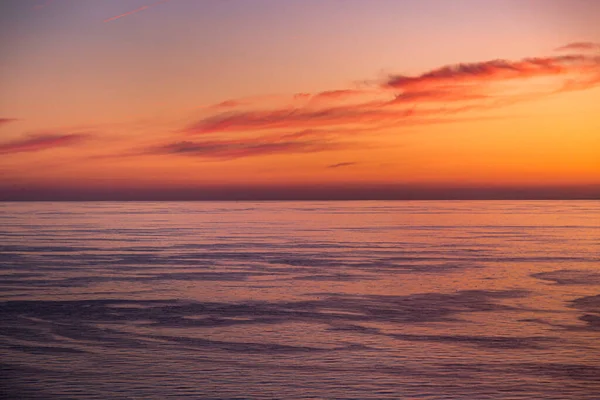 Blick Auf Das Meer Bei Sonnenuntergang Von Jersey Auf Den — Stockfoto