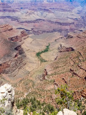 Arizona 'daki Büyük Kanyon' a bakarken çekilmiş bir fotoğraf.