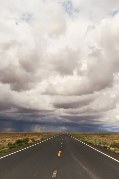 Long Straight Road Arizona — Foto de Stock