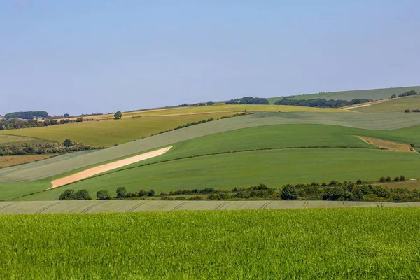 Güneşli bir bahar gününde Güney Tepeleri manzarası