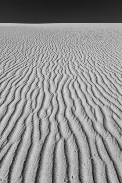 Ripples Fehér Homokdűnék Ellen Tiszta White Sands Nemzeti Park Mexikó — Stock Fotó