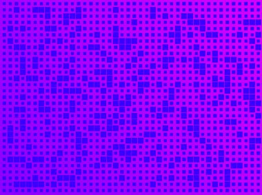 Mor zemin üzerinde mavi karenin kusursuz deseninin vektör çizimi, farklı boyutlarda şekiller