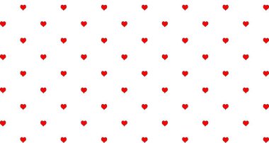 kalp desensiz sevgililer günü vektörü karikatür eşarbı izole edilmiş illüstrasyon kiremit arkaplan tekrar duvar kağıdı