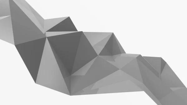 Gris Abstrait Fond Cristal Moderne Polygone Ligne Forme Motif Triangle — Photo