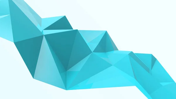 蔚蓝抽象的现代水晶背景 用于壁纸的多边形 三角形图案 说明低聚聚 多边形设计 未来主义 网络概念 — 图库照片
