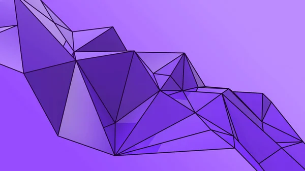 Violet Soyut Modern Kristal Arka Plan Duvar Kağıdı Için Çokgen — Stok fotoğraf